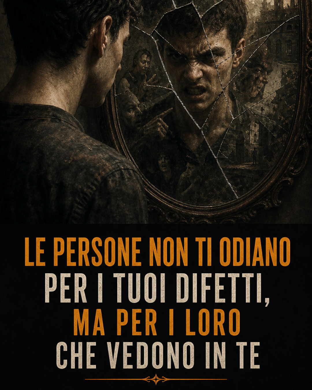 LE PERSONE NON TI ODIANO PER I TUOI DIFETTI, MA PER I LORO CHE VEDONO IN TE