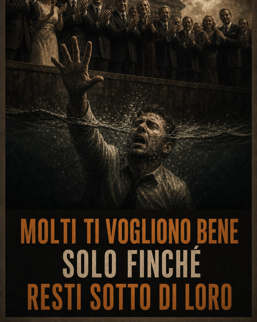 MOLTI TI VOGLIONO BENE SOLO FINCHÉ RESTI SOTTO DI LORO