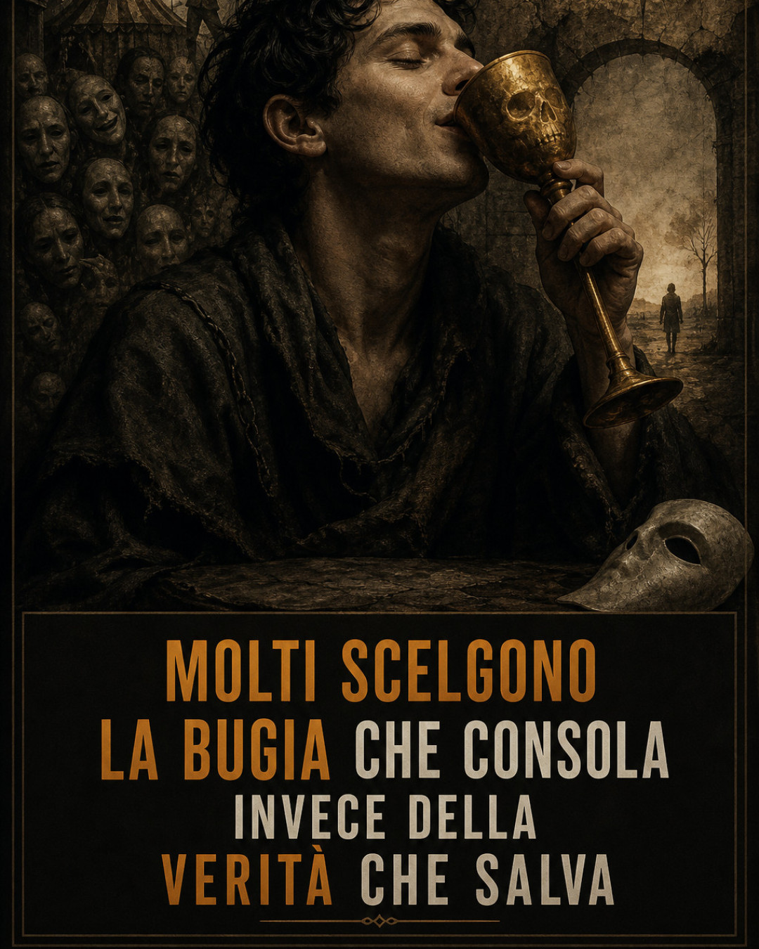 MOLTI SCELGONO LA BUGIA CHE CONSOLA INVECE DELLA VERITÀ CHE SALVA