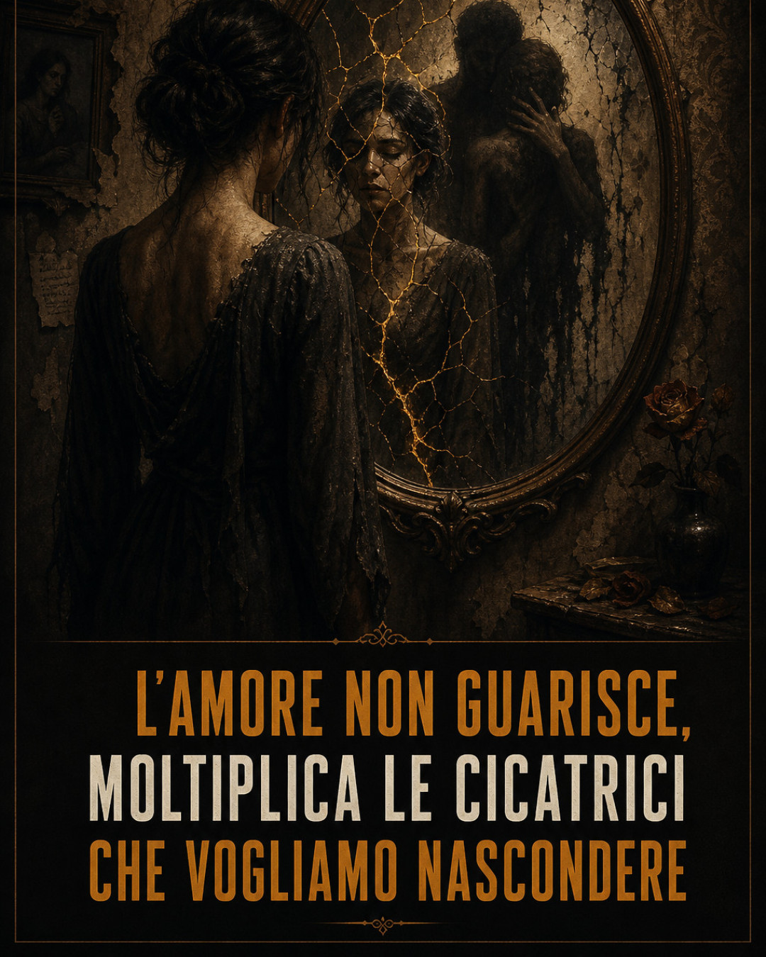 L'AMORE NON GUARISCE, MOLTIPLICA LE CICATRICI CHE VOGLIAMO NASCONDERE