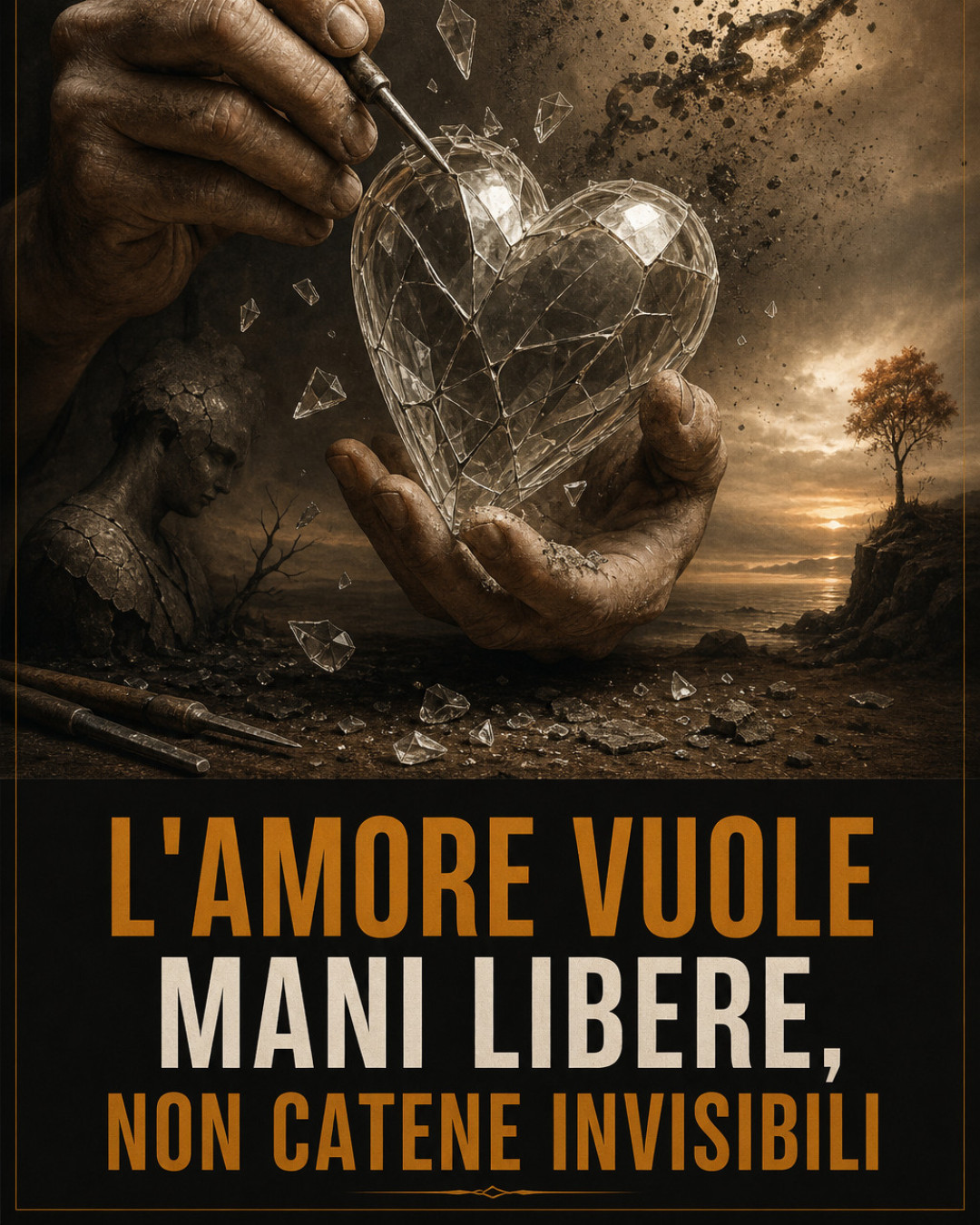 L'AMORE VUOLE MANI LIBERE, NON CATENE INVISIBILI