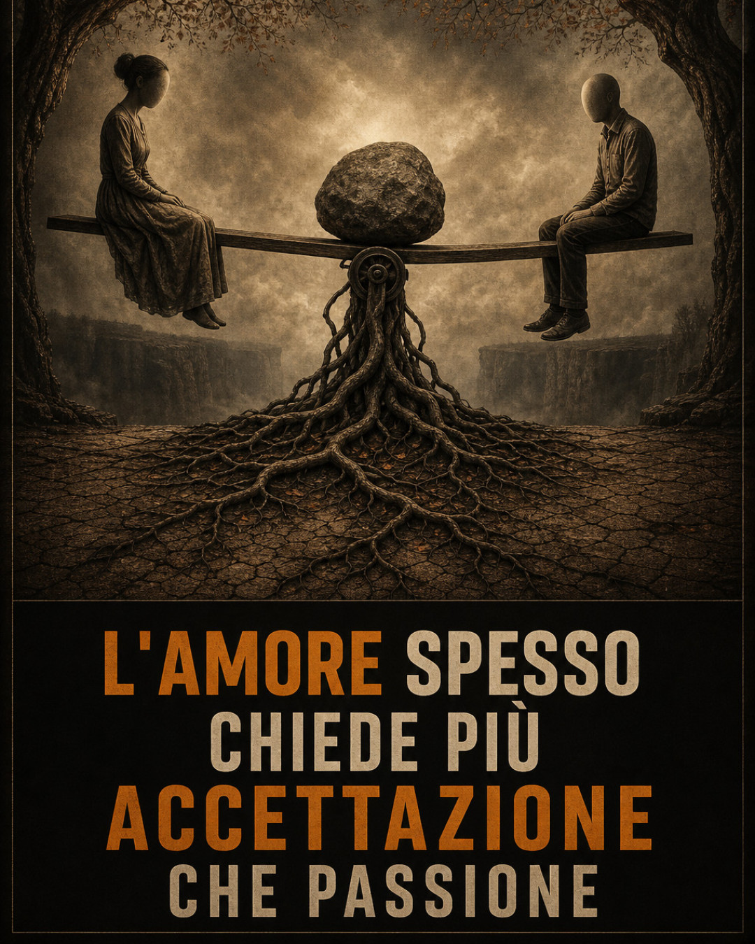 L'AMORE SPESSO CHIEDE PIÙ ACCETTAZIONE CHE PASSIONE