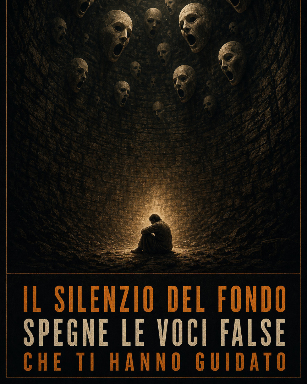 IL SILENZIO DEL FONDO SPEGNE LE VOCI FALSE CHE TI HANNO GUIDATO