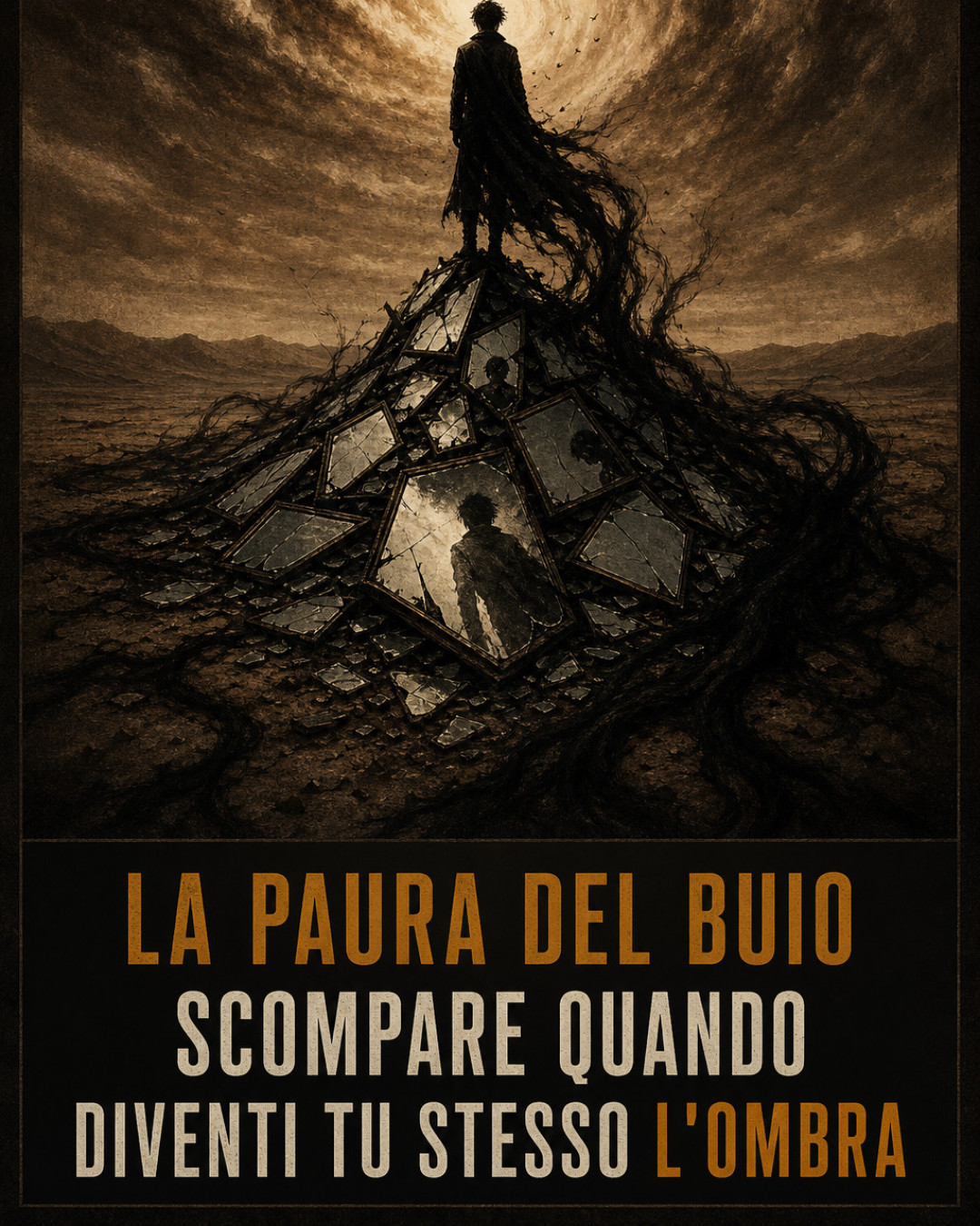 LA PAURA DEL BUIO SCOMPARE QUANDO DIVENTI TU STESSO L'OMBRA