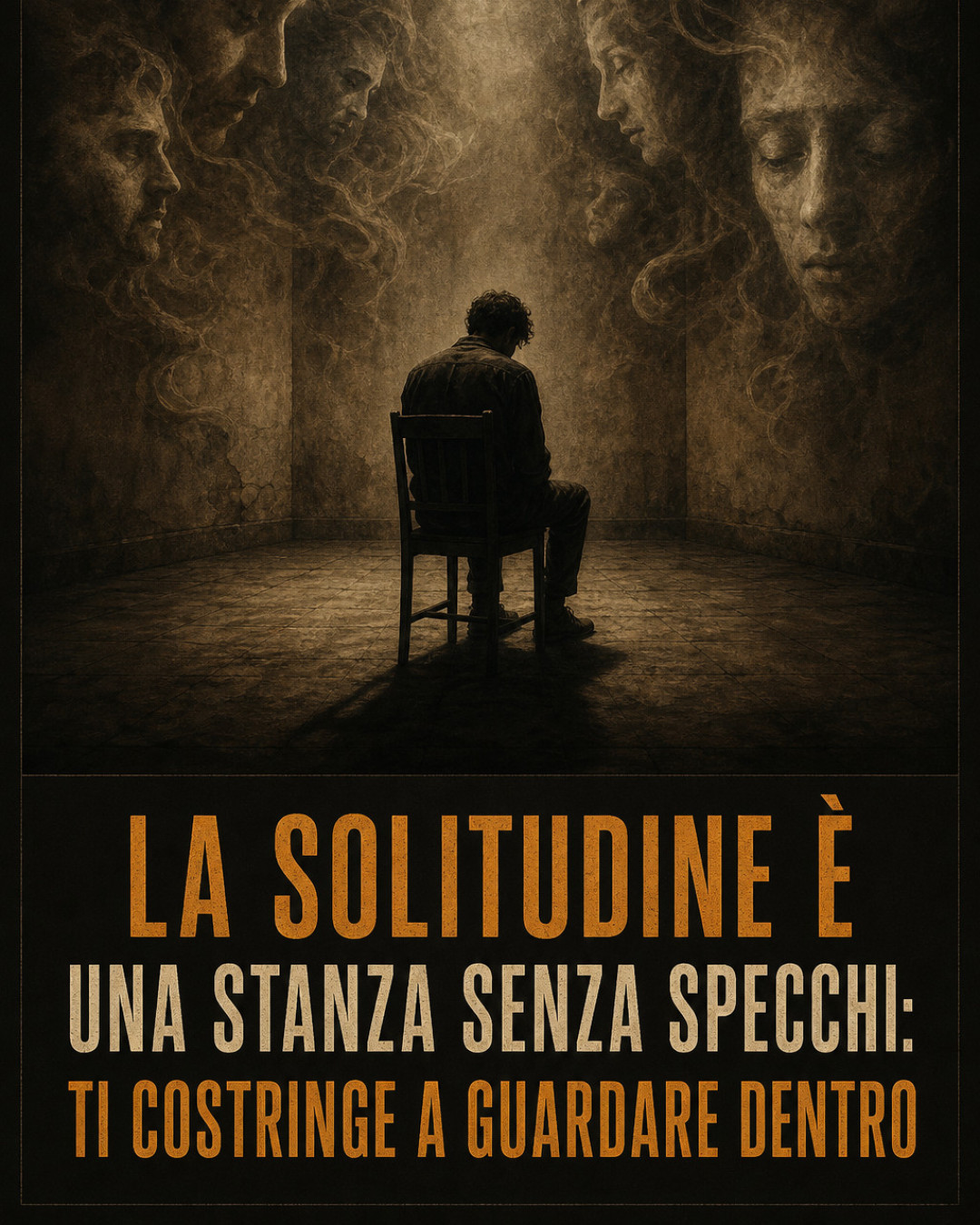 LA SOLITUDINE È UNA STANZA SENZA SPECCHI: TI COSTRINGE A GUARDARE DENTRO