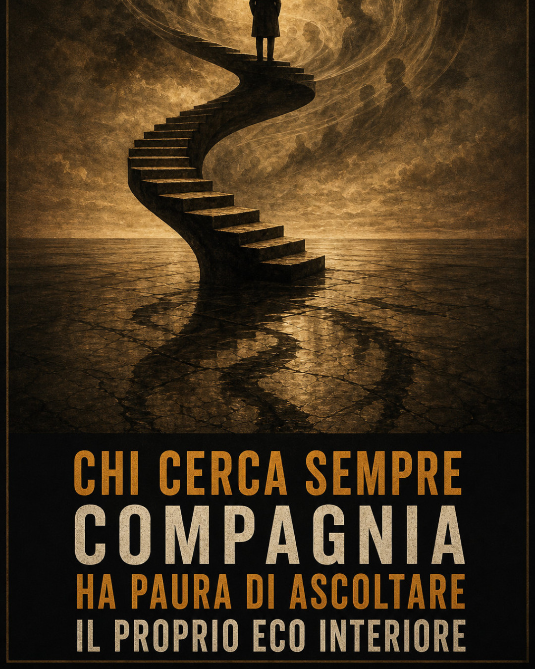 CHI CERCA SEMPRE COMPAGNIA HA PAURA DI ASCOLTARE IL PROPRIO ECO INTERIORE