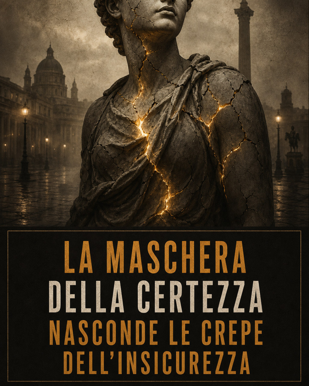 LA MASCHERA DELLA CERTEZZA NASCONDE LE CREPE DELL'INSICUREZZA