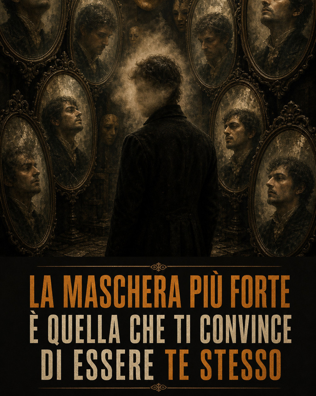 LA MASCHERA PIÙ FORTE È QUELLA CHE TI CONVINCE DI ESSERE TE STESSO