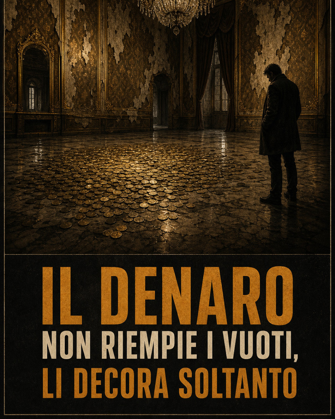 IL DENARO NON RIEMPIE I VUOTI, LI DECORA SOLTANTO