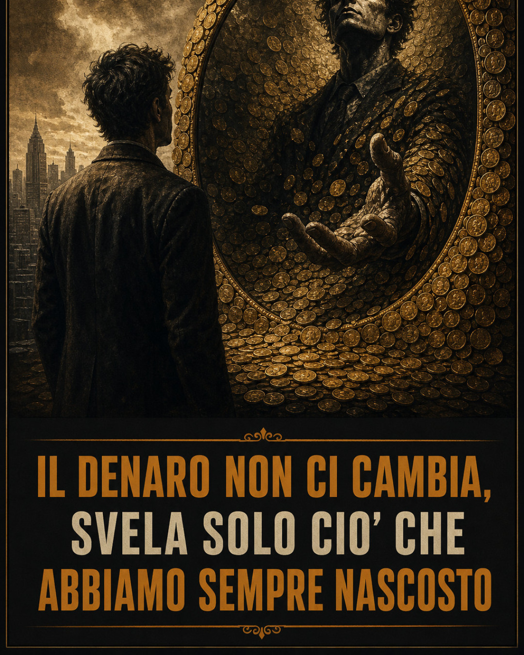 IL DENARO NON CI CAMBIA, SVELA SOLO CIO' CHE ABBIAMO SEMPRE NASCOSTO
