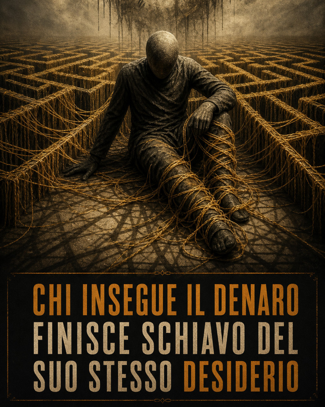 CHI INSEGUE IL DENARO FINISCE SCHIAVO DEL SUO STESSO DESIDERIO