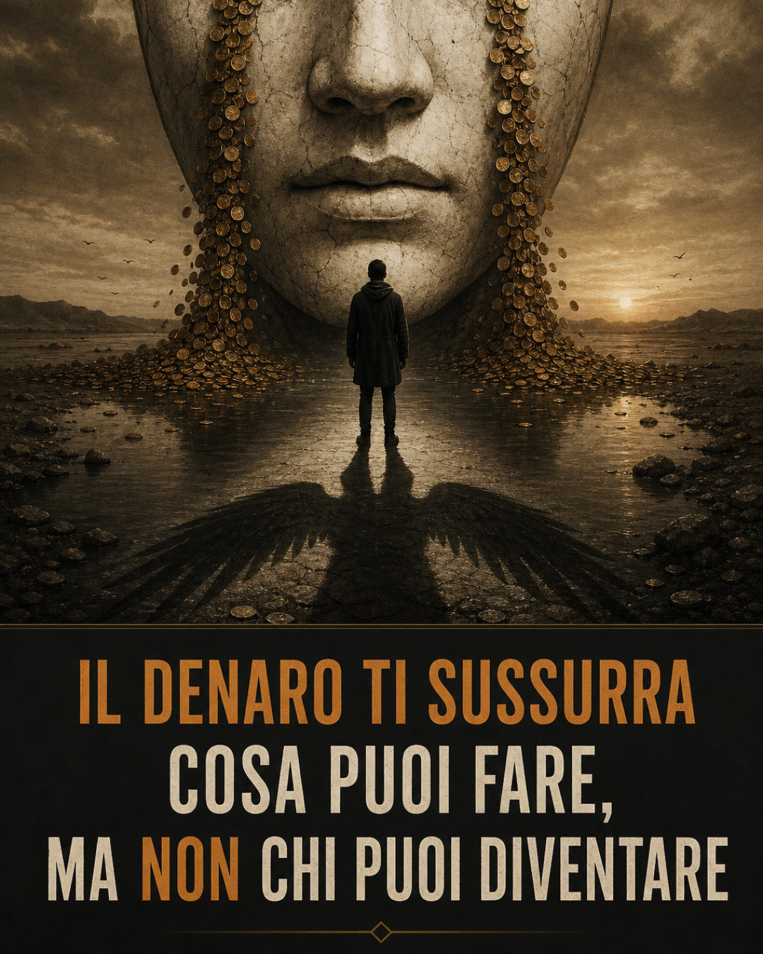 IL DENARO TI SUSSURRA COSA PUOI FARE, MA NON CHI PUOI DIVENTARE