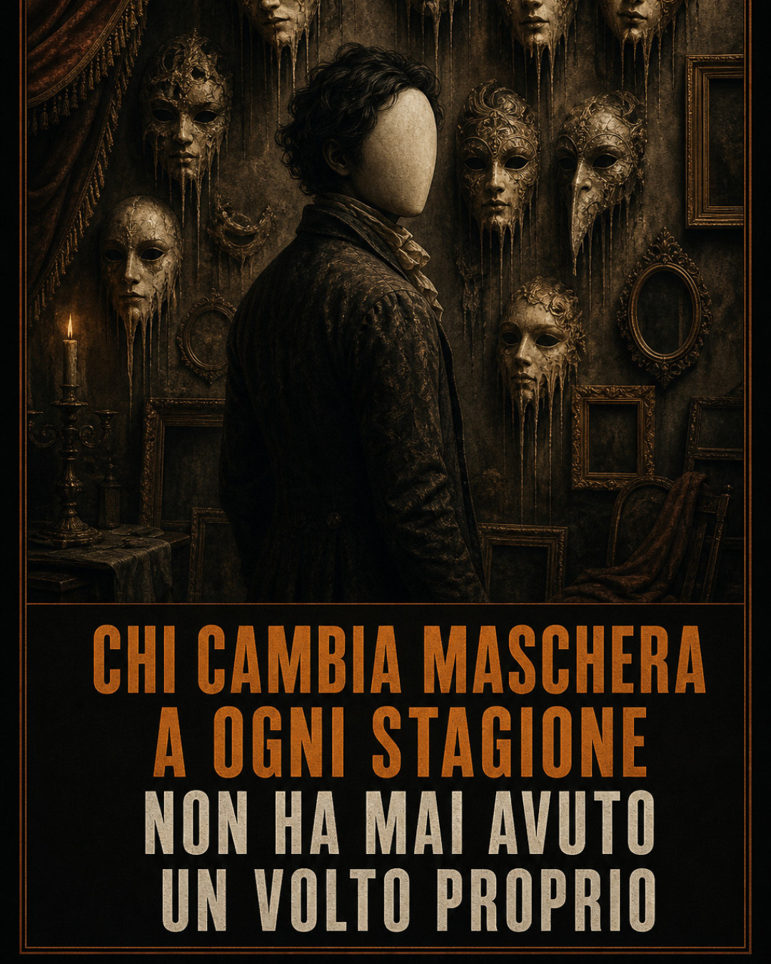 CHI CAMBIA MASCHERA A OGNI STAGIONE NON HA MAI AVUTO UN VOLTO PROPRIO