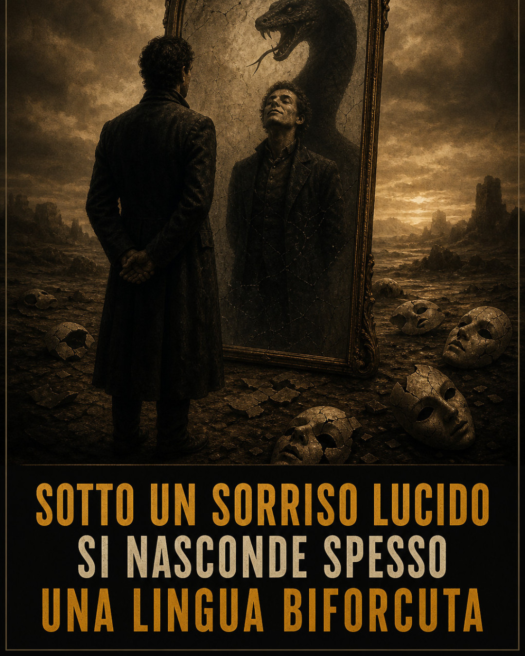 SOTTO UN SORRISO LUCIDO SI NASCONDE SPESSO UNA LINGUA BIFORCUTA