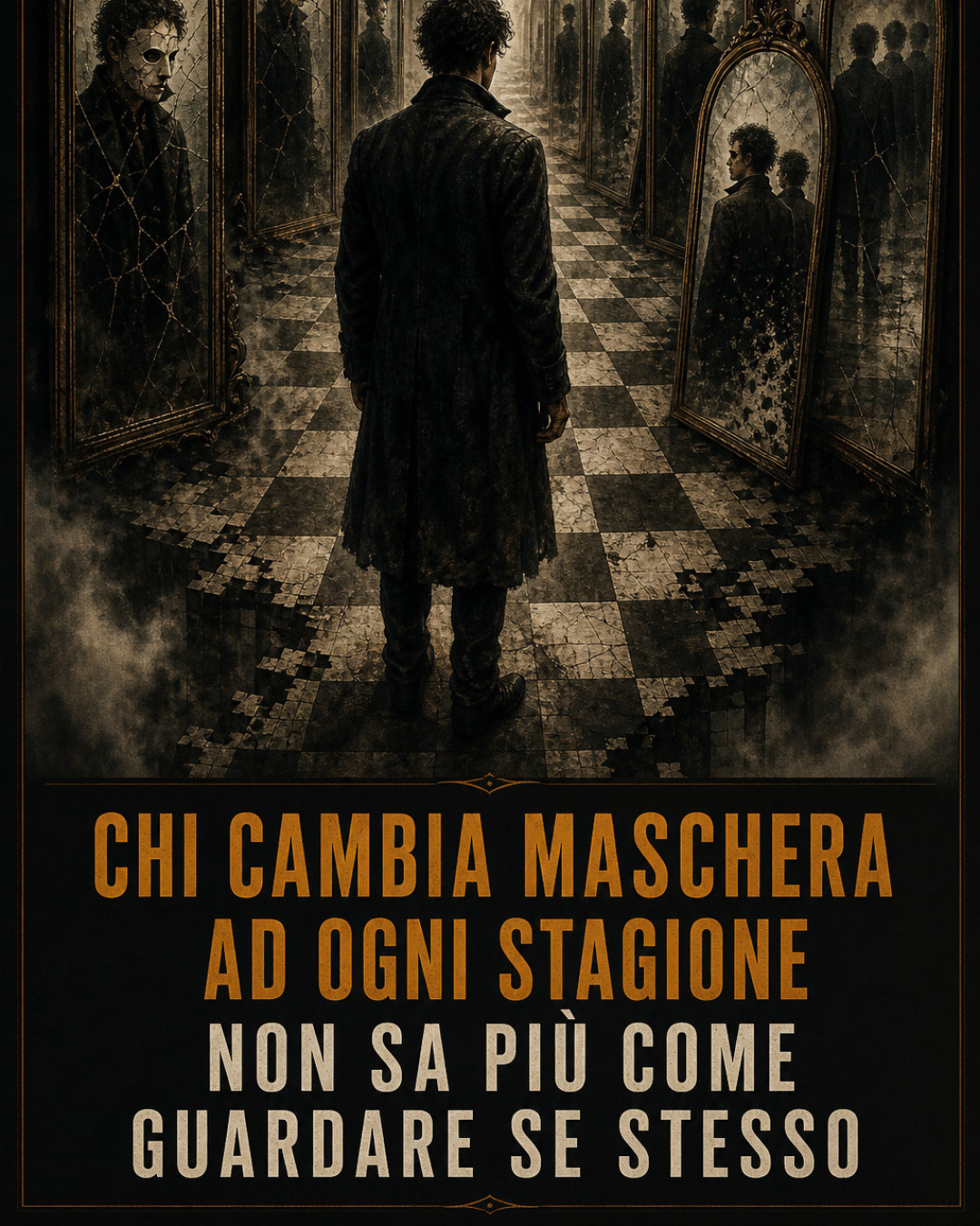 CHI CAMBIA MASCHERA AD OGNI STAGIONE NON SA PIÙ COME GUARDARE SE STESSO