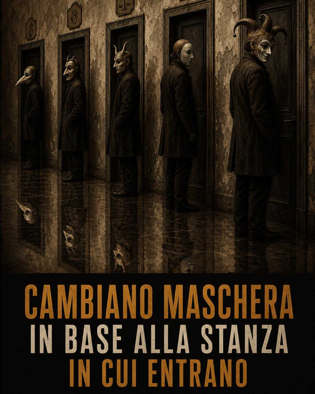 CAMBIANO MASCHERA IN BASE ALLA STANZA IN CUI ENTRANO