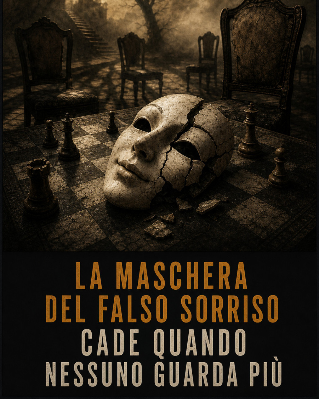 LA MASCHERA DEL FALSO SORRISO CADE QUANDO NESSUNO GUARDA PIÙ