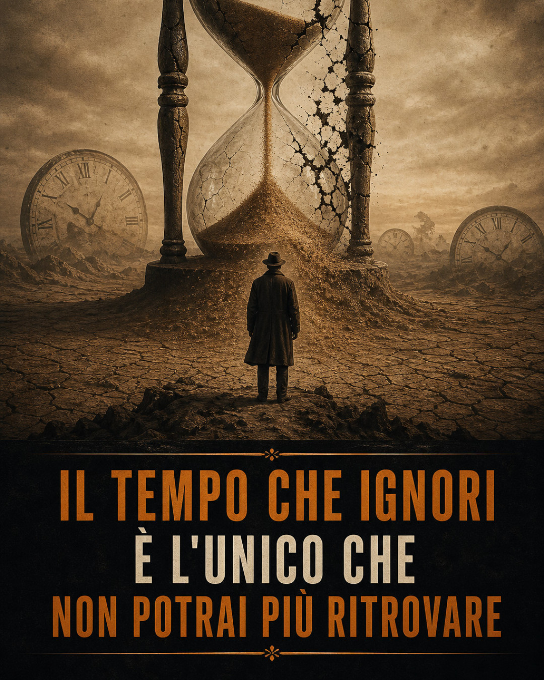 IL TEMPO CHE IGNORI È L'UNICO CHE NON POTRAI PIÙ RITROVARE