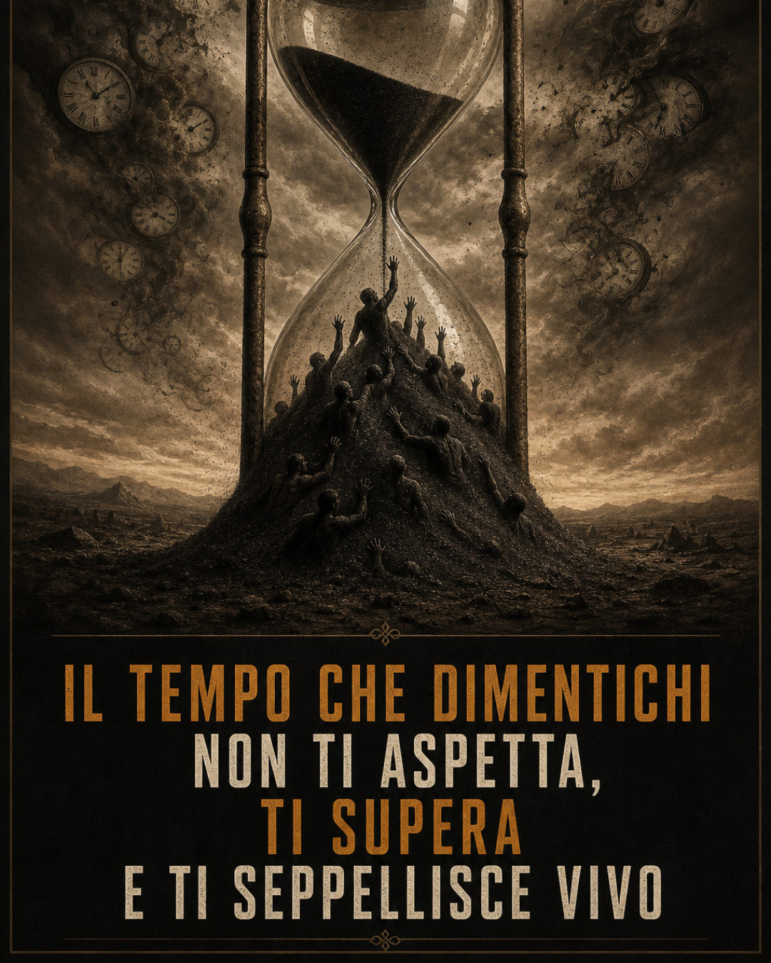 IL TEMPO CHE DIMENTICHI NON TI ASPETTA, TI SUPERA E TI SEPPELLISCE VIVO