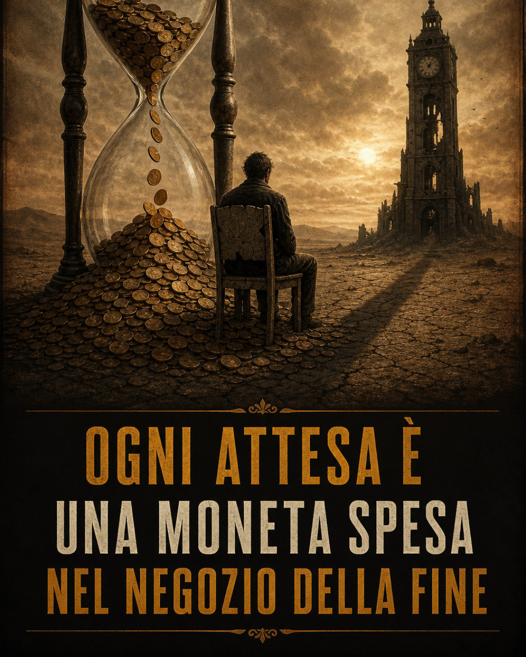 OGNI ATTESA È UNA MONETA SPESA NEL NEGOZIO DELLA FINE