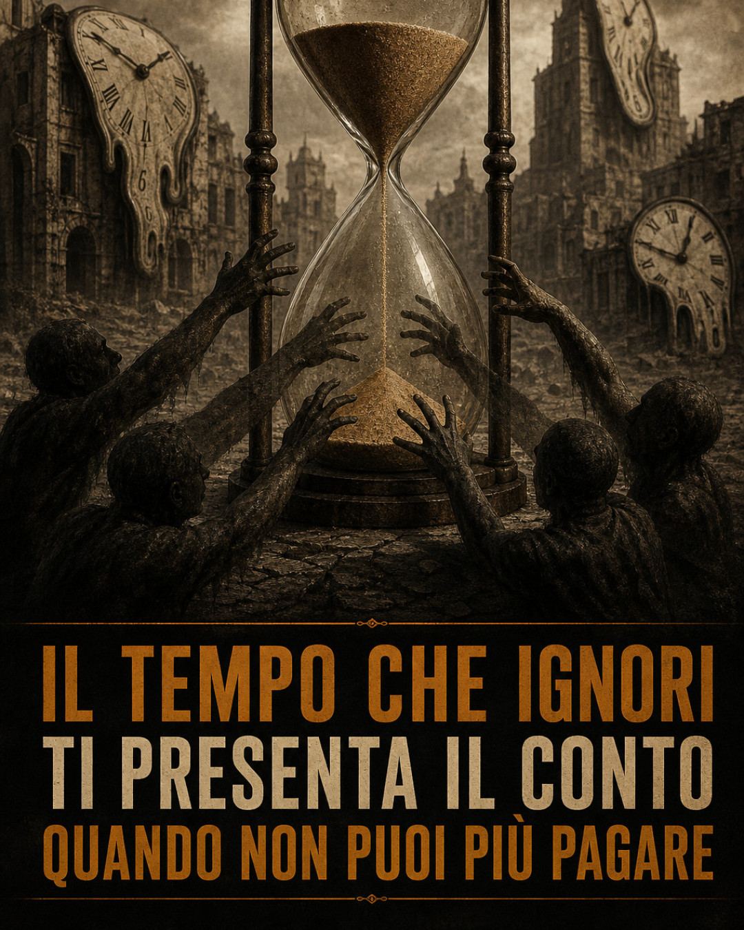 IL TEMPO CHE IGNORI TI PRESENTA IL CONTO QUANDO NON PUOI PIÙ PAGARE
