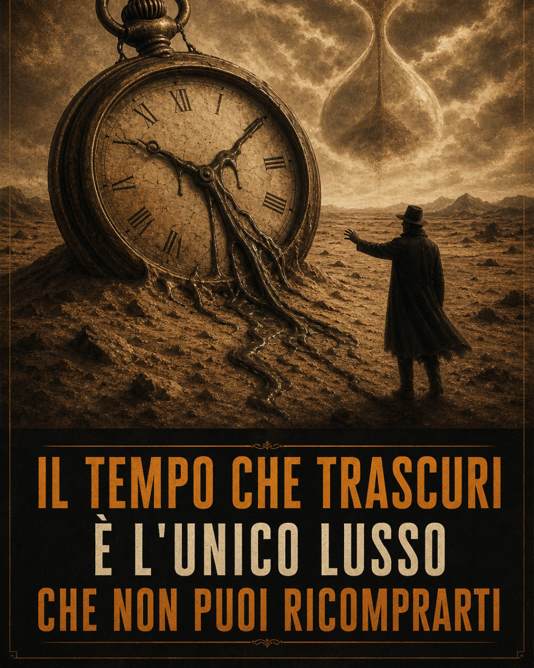 IL TEMPO CHE TRASCURI È L'UNICO LUSSO CHE NON PUOI RICOMPRARTI