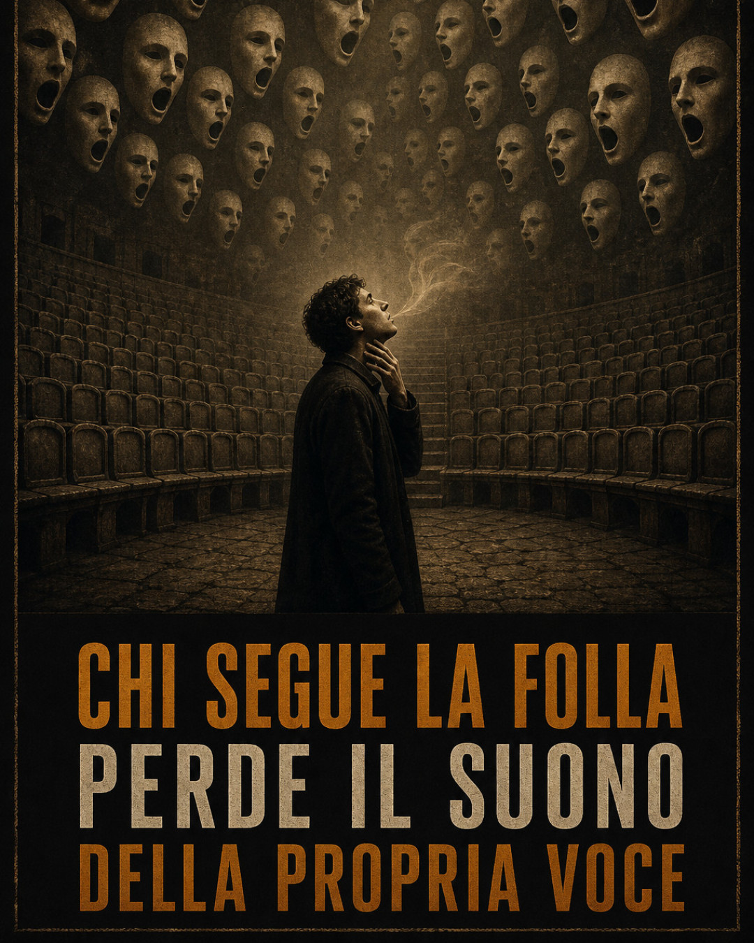 CHI SEGUE LA FOLLA PERDE IL SUONO DELLA PROPRIA VOCE