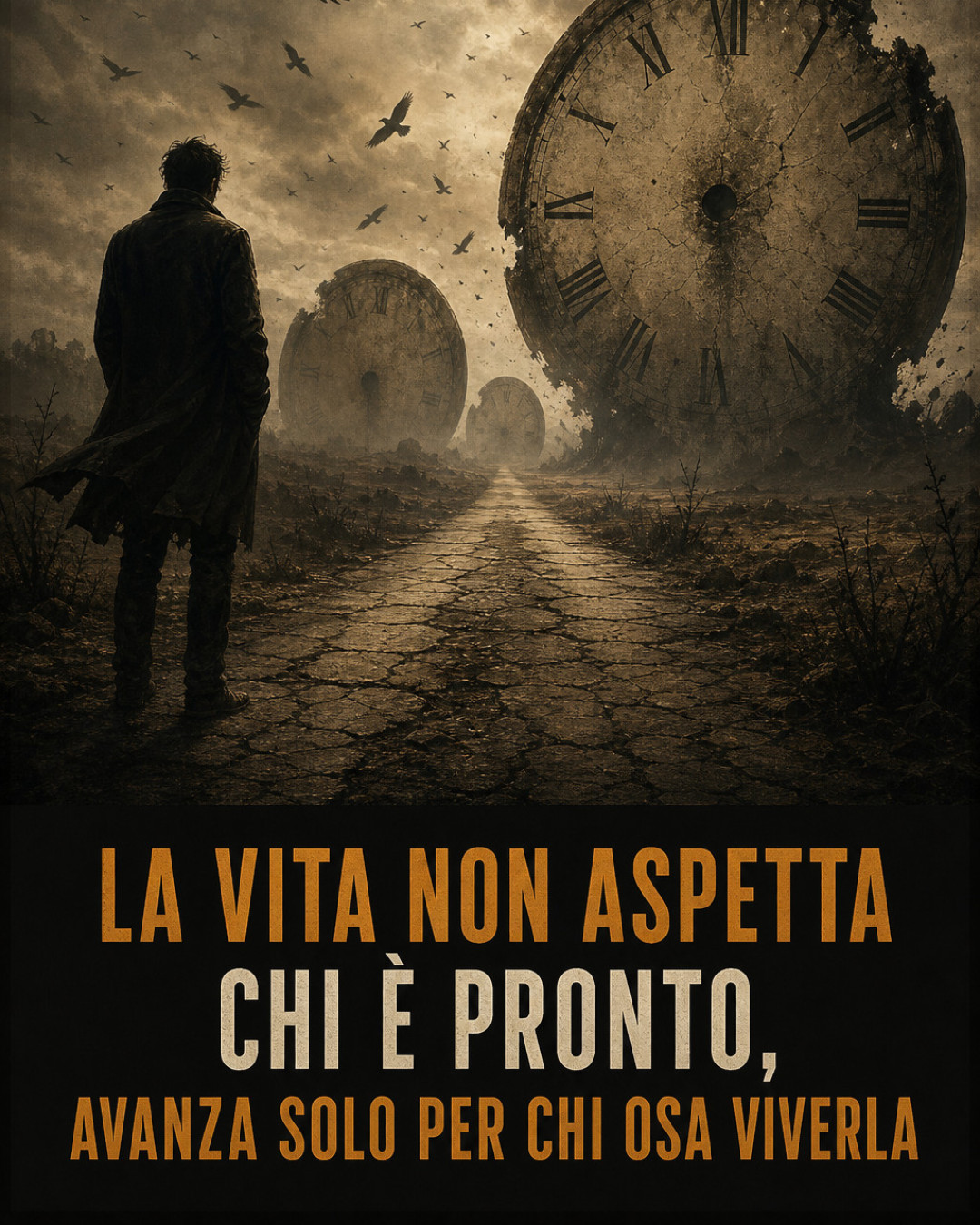 LA VITA NON ASPETTA CHI È PRONTO, AVANZA SOLO PER CHI OSA VIVERLA