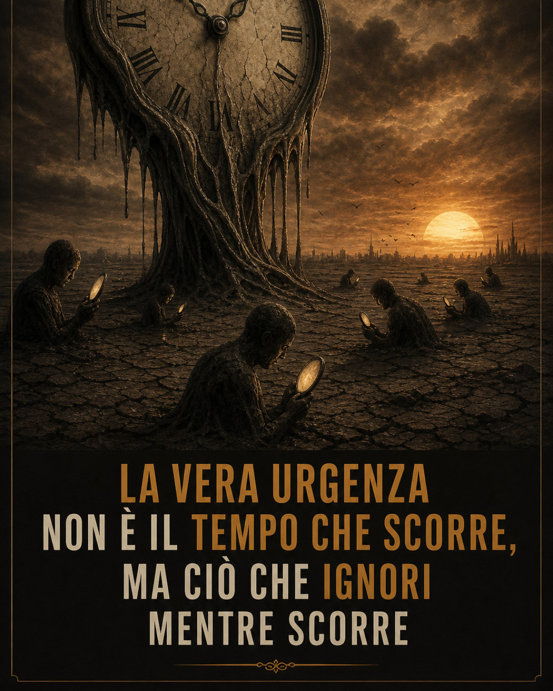 LA VERA URGENZA NON È IL TEMPO CHE SCORRE, MA CIÒ CHE IGNORI MENTRE SCORRE