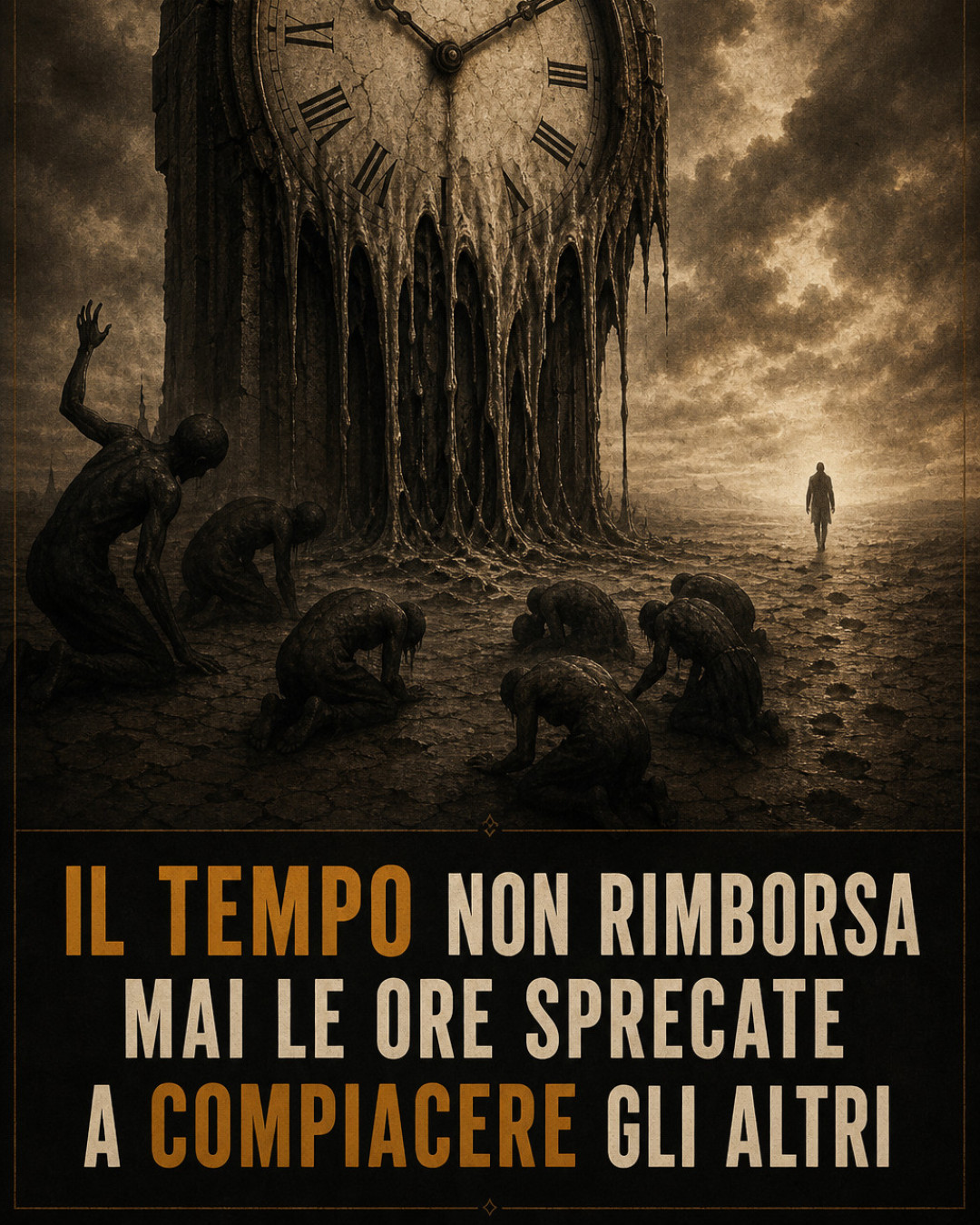 IL TEMPO NON RIMBORSA MAI LE ORE SPRECATE A COMPIACERE GLI ALTRI